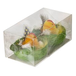 GAEM Набор из 2-х изделий декоративных "Гнездо пасхальное" (7*5,5), L14 W7,5 H6 см