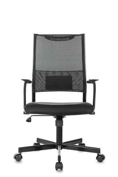 Кресло руководителя Бюрократ CH Balance черный Elastic-102 TW-11 сетка/ткань крестов. металл черный