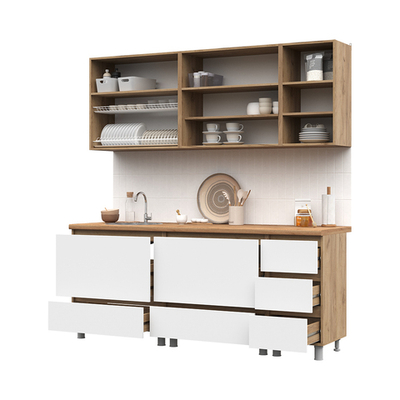 Кухня Хелен 2,0 (Цех 2) белый/вотан