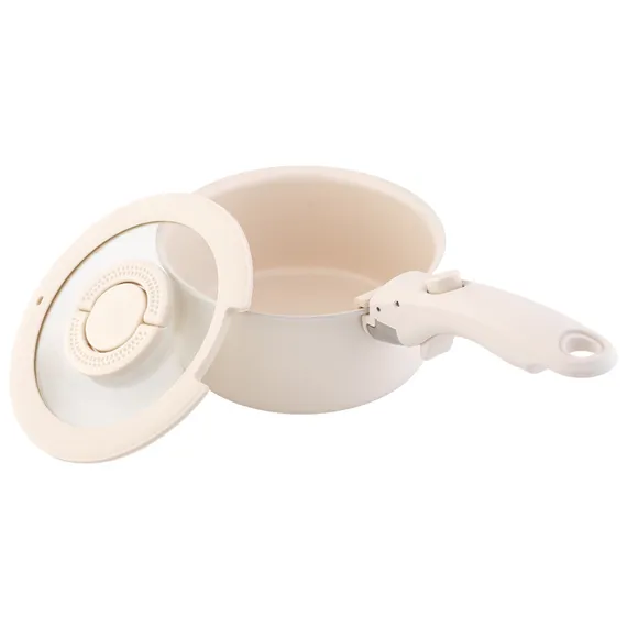 Ковш с крышкой и съемной ручкой smart ceramic, D18 см