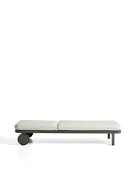 Шезлонг Kionia из алюминия цвета графит