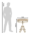 Стол кофейный "Альдерт" Ø 64x73см Металл, дерево