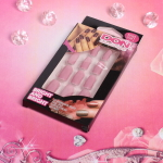 Ногти накладные 12шт «MoDa nails», френч, цвет дымчато розовый, длина средняя, форма мягкий квадрат, #212, 14*7,5см