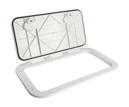 Люк смотровой Classic 355 х 600 мм съемная крышка, кремовый