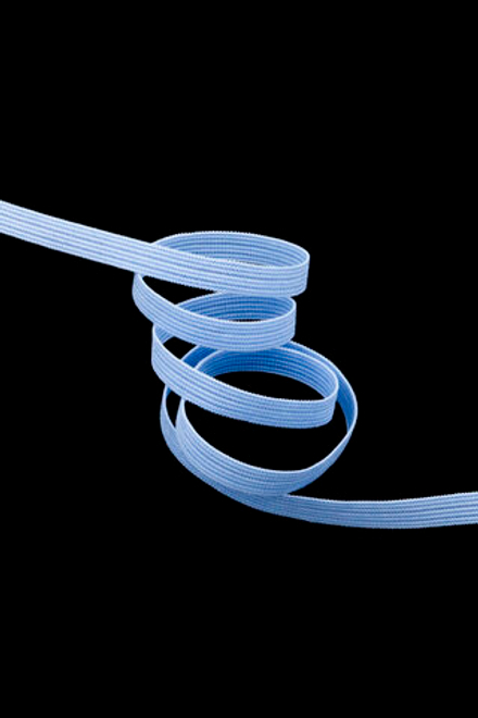 Резинка узкая бельевая голубая ширина 4 мм с учётом фестона Млечный Путь Lauma (Латвия)