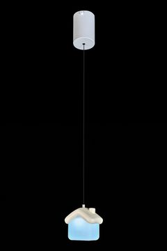 Подвесной светильник LED "Домик" LE4013/1S WH бежевый Maisonnette Leon