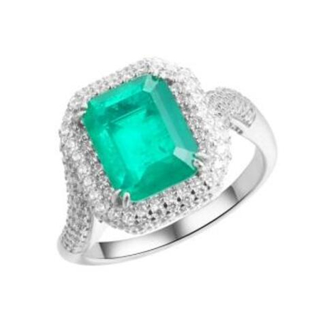 Кольцо из серебра с ситаллом