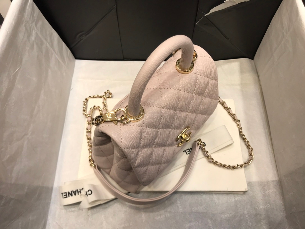 Chane1 Coco Handle Bag 19 cm