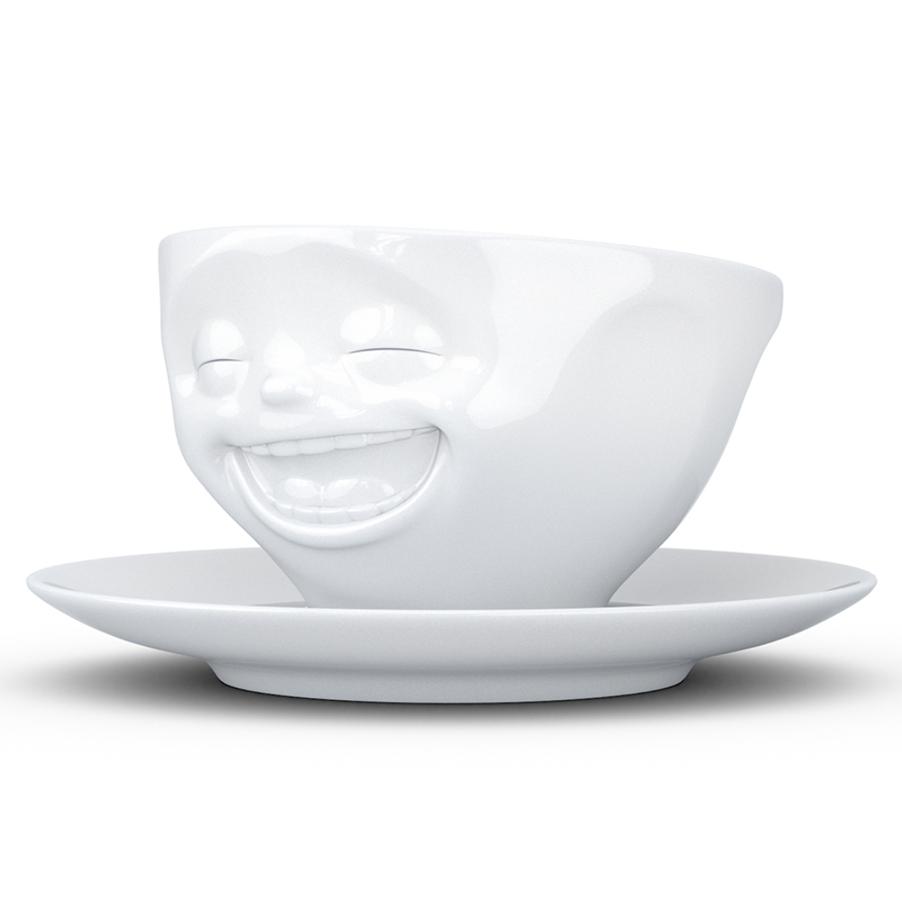 Чайная пара tassen laughing, 200 мл, белая