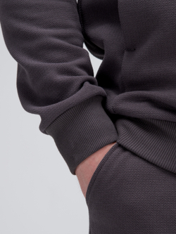 Костюм мужской спортивный на молнии (с начесом). Графит