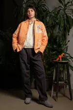 Куртка Soeurs с Рыбкой на Подкладе / Fish Lining оранжевая