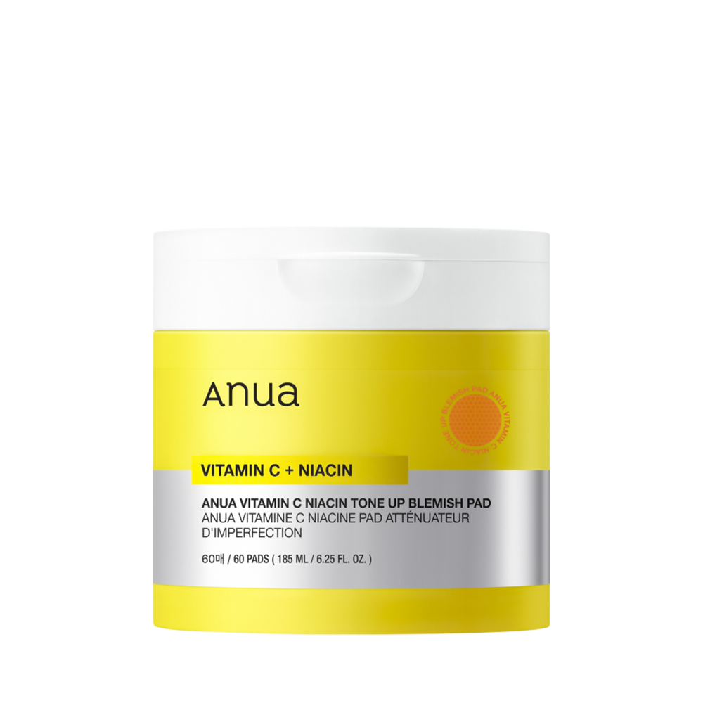 пэды с витамином С осветляющие ANUA Vitamin C + Niacin Tone Up Blemish Pad, 60шт