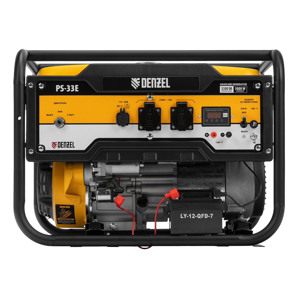 Генератор бензиновый Denzel PS-33E с электростартером