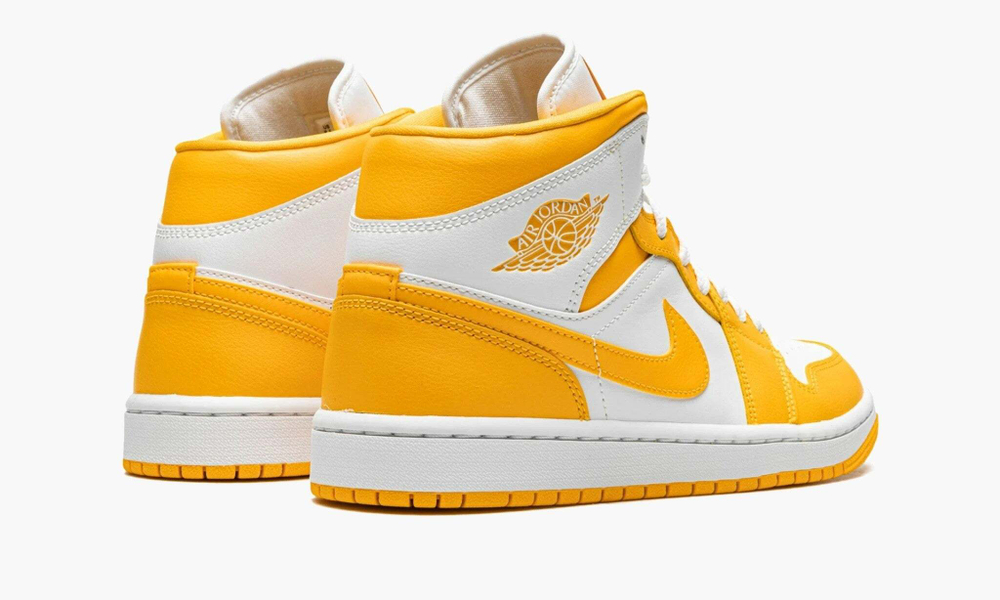 Air Jordan 1 Mid WMNS "White University Gold"