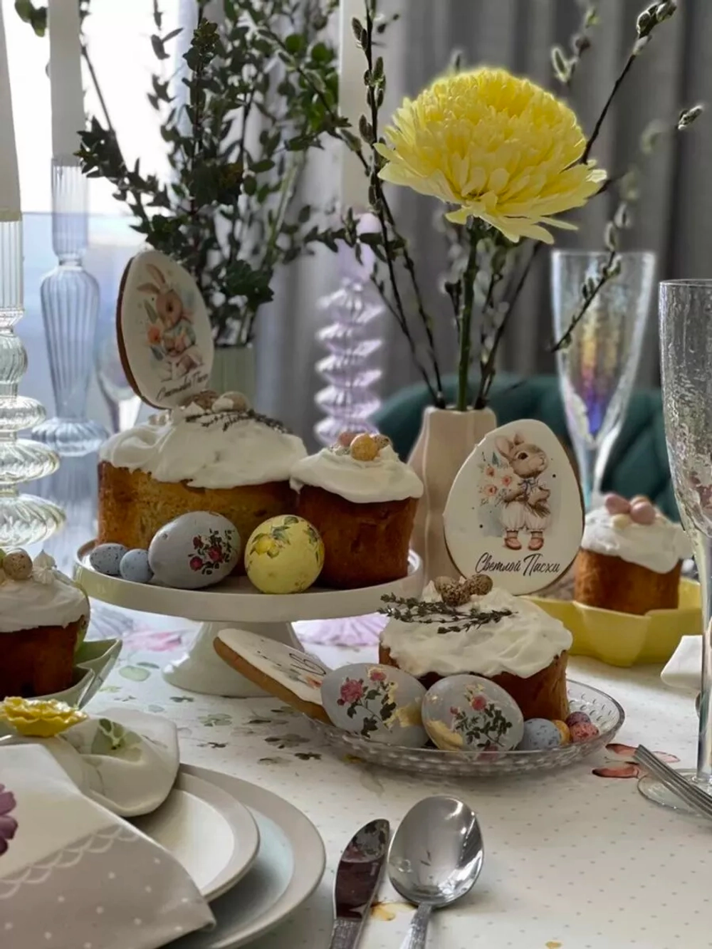 Пасхальные имбирные пряники для кулича