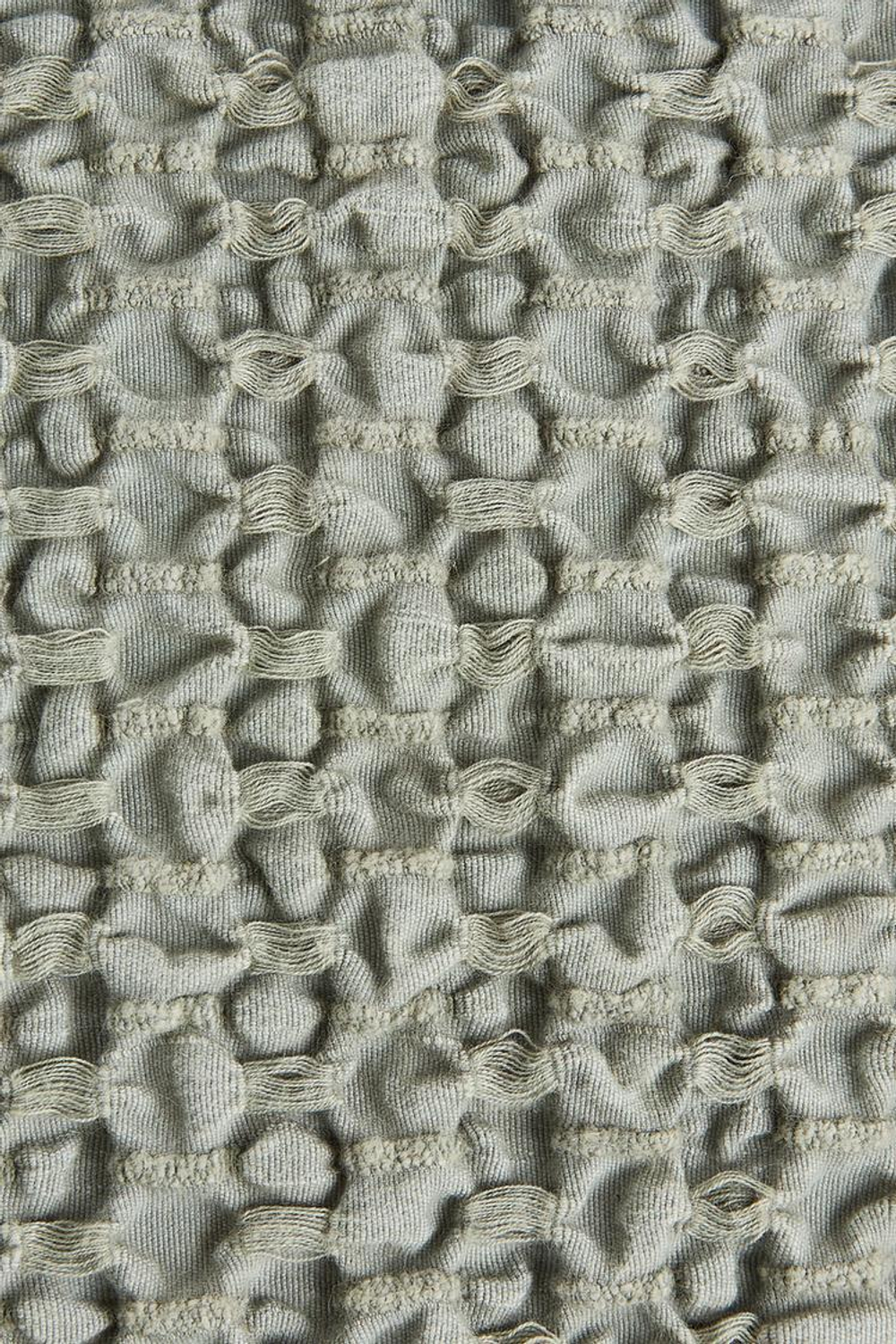 ZARA HOME ЧЕХОЛ ДЛЯ ДЕКОРАТИВНОЙ ПОДУШКИ С ВЫШИВКОЙ ИЗ РЕЛЬЕФНОЙ ТКАНИ, ЗЕЛЕНОВАТЫЙ