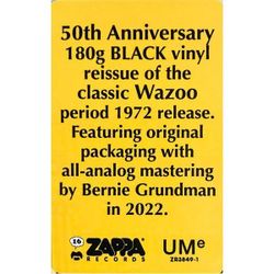 Frank Zappa. The Grand Wazoo (50th Anniversary Edition, 180g) (LP) Фрэнк Заппа