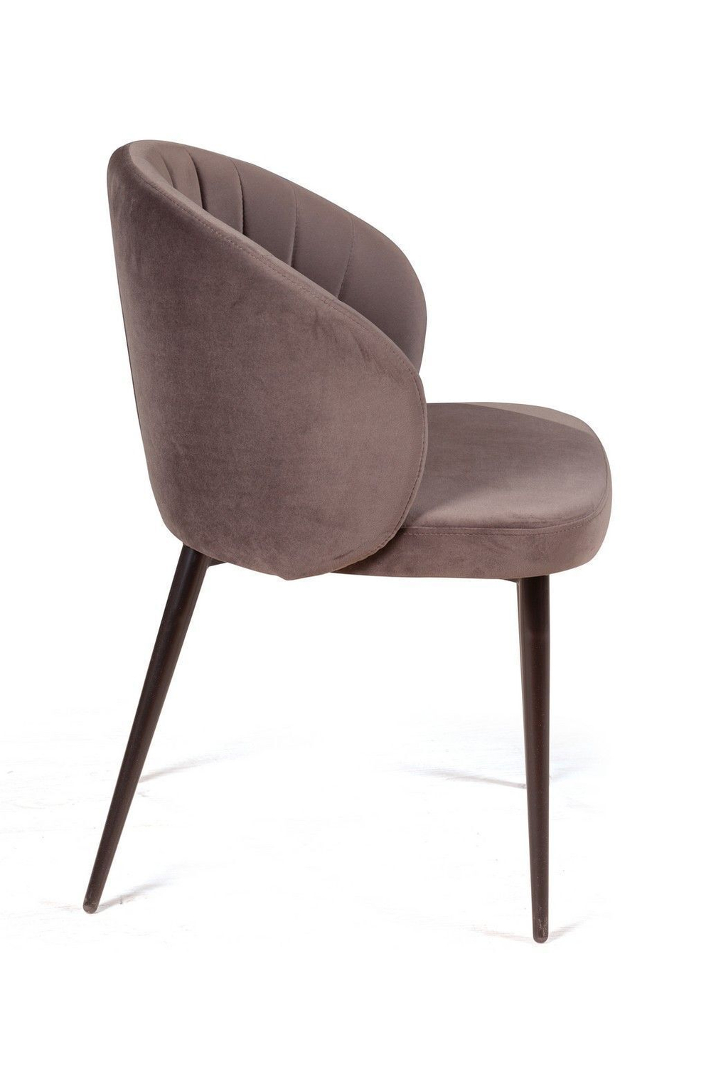 Стул Mont Blanc, бархат антрацит 14 / черный конус