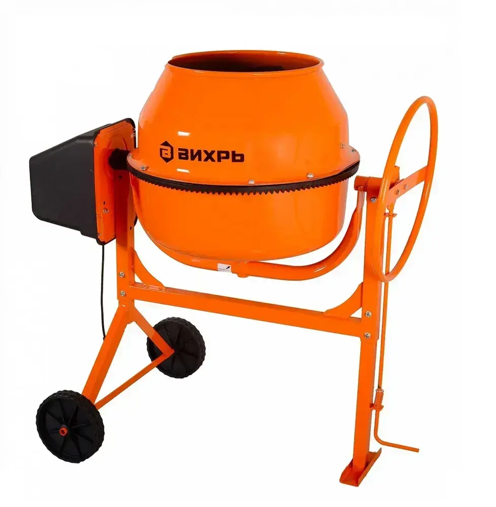 Бетономешалка строительная 130 Вихрь полиамидный венец