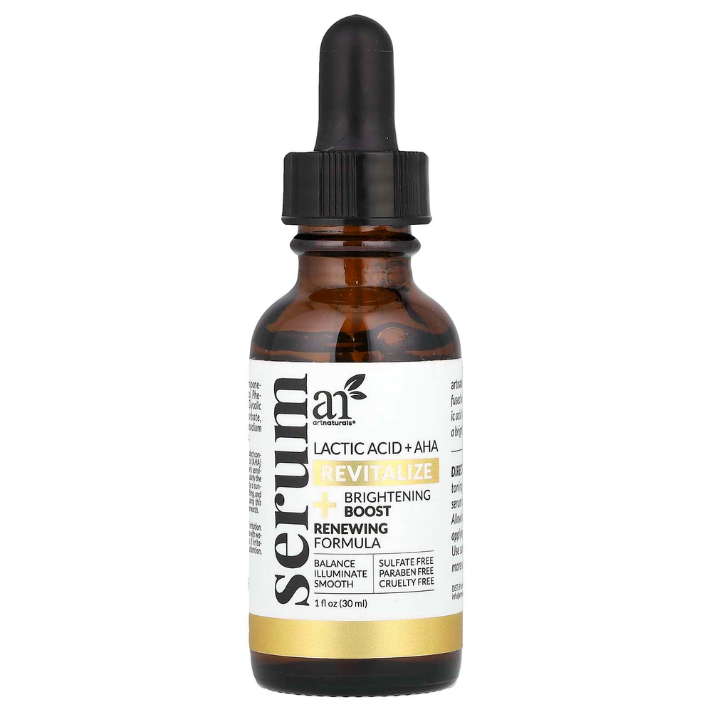 artnaturals, Сыворотка с молочной кислотой и АГК, 30 мл (1 жидк. унц.)
