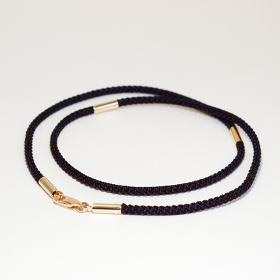 Гайтан с золотыми наконечниками + 2 вставки