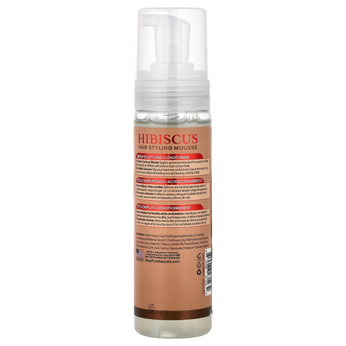 Okay Pure Naturals, Black Jamaican Castor Oil®, мусс для укладки волос, гибкая фиксация, для сухих и поврежденных локонов, гибискус, 221 мл (7,5 унции)