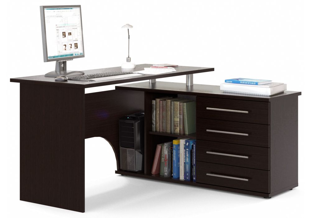 Компьютерный стол КСТ-109П правый венге