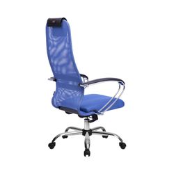 Кресло S-BK-8 (хром/синий)