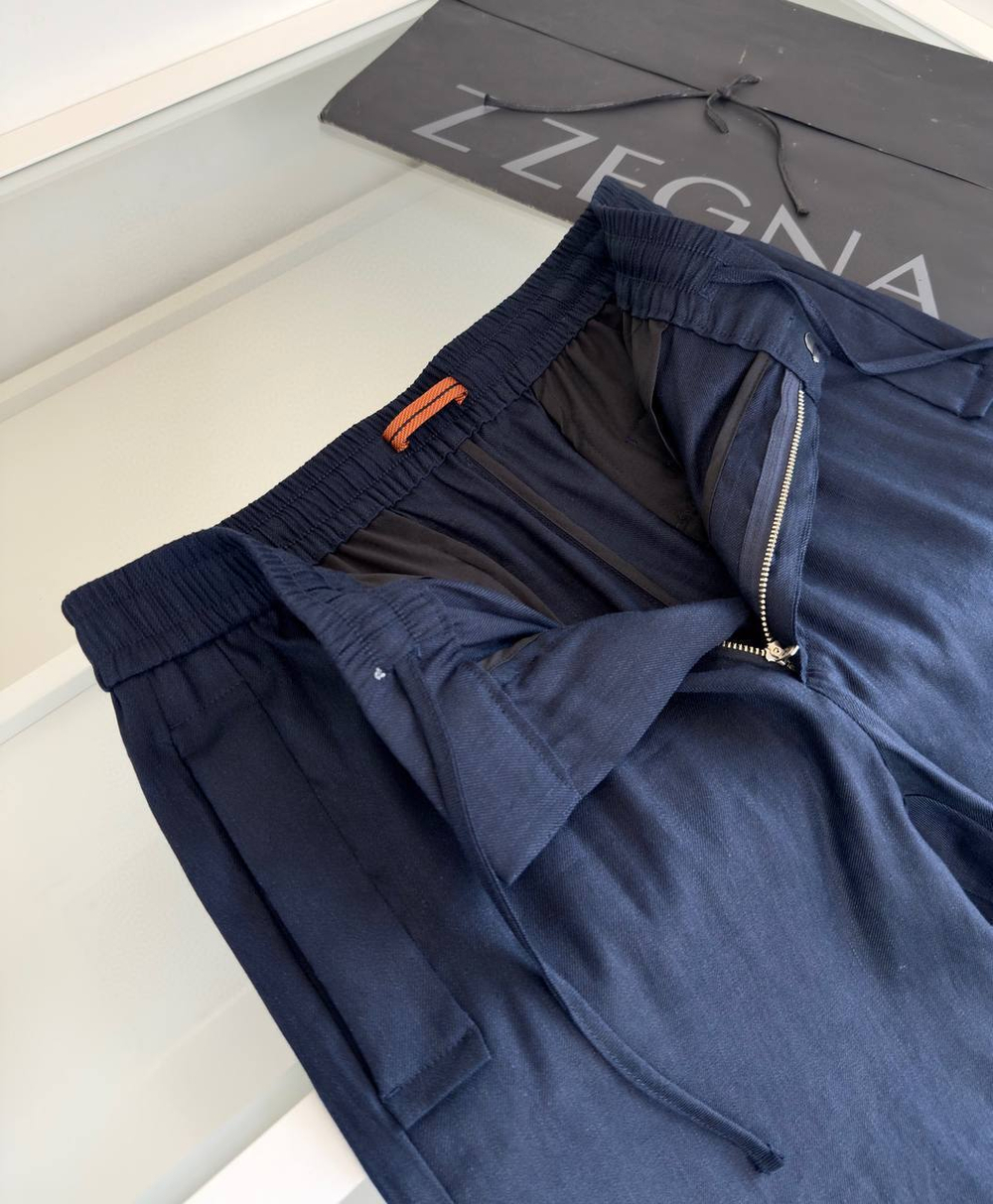 Льняные брюки Zegna