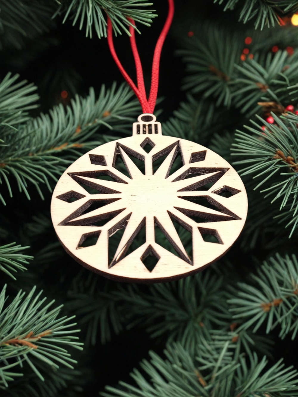 Елочная игрушка Снежинка