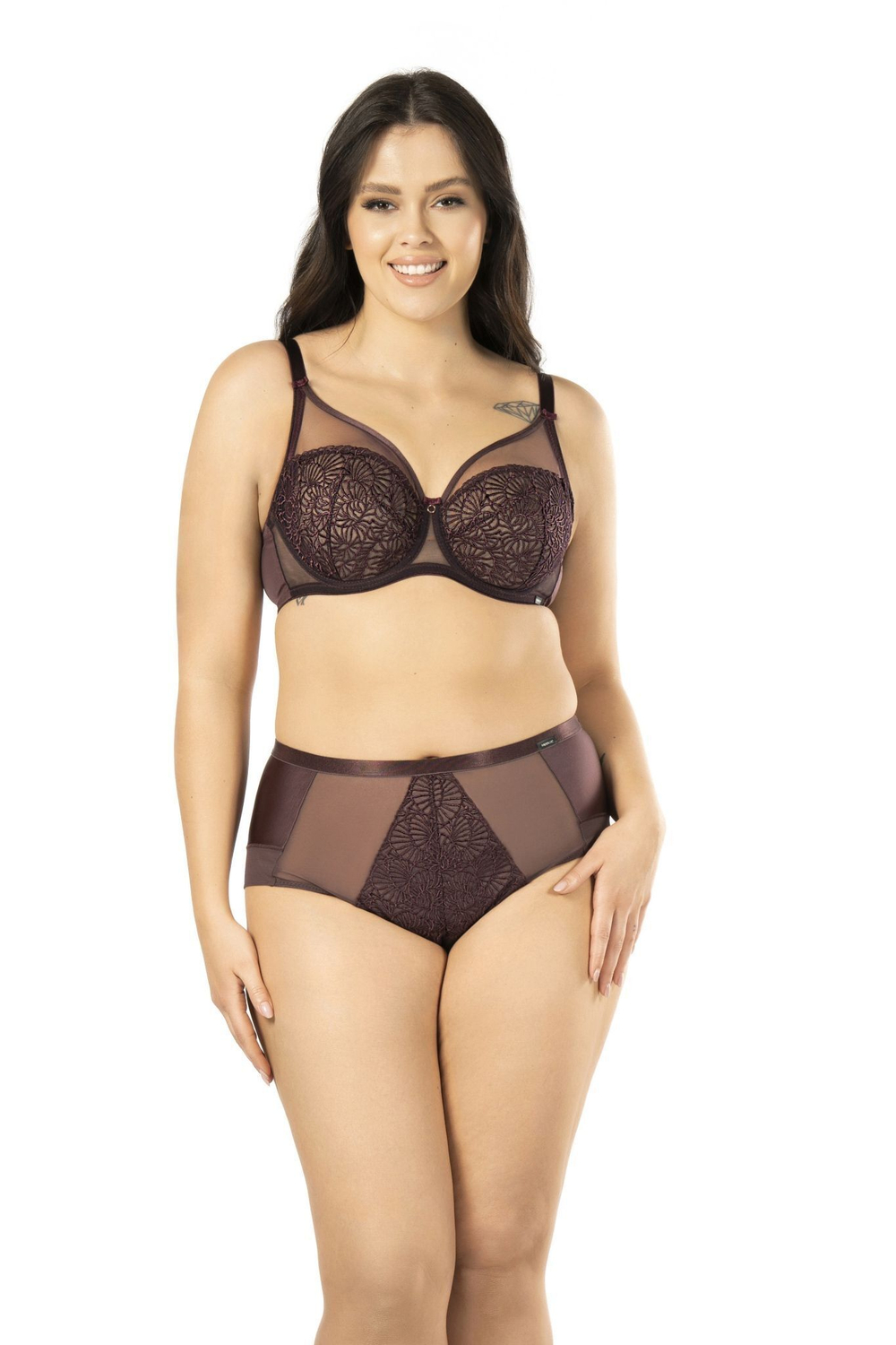 Бюстгальтер Daisy с мягкими чашками (Размер: 65F) (Цвет: сливовый)