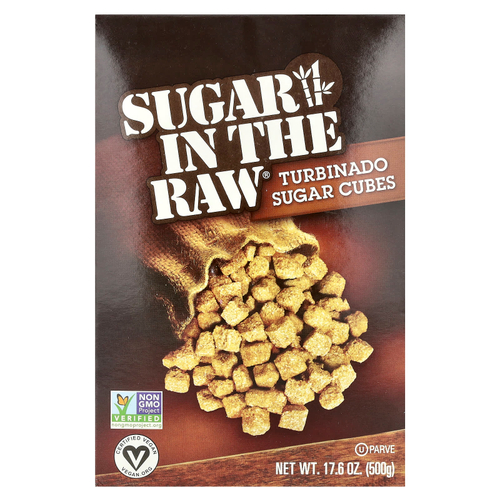 In the Raw, Sugar In The Raw®, сахарные кубики Turbinado, 500 г (17,6 унции)