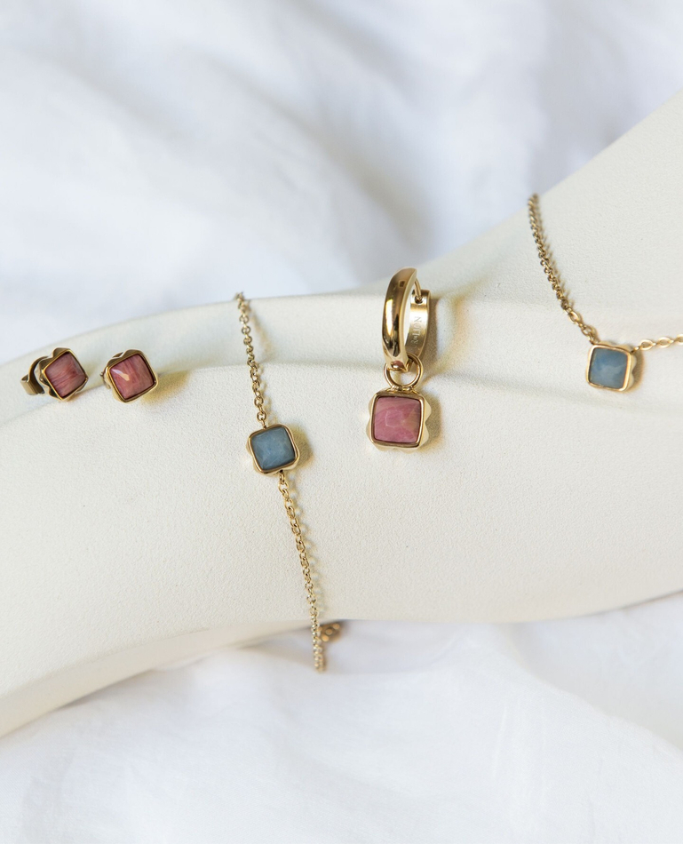 Серьги Coeur de Lion Cream jade (June) 1301/21-1424