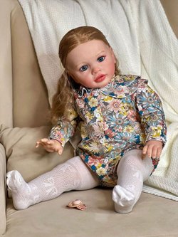 Кукла Реборн мягконабивная 65см в пакете (FA-512)