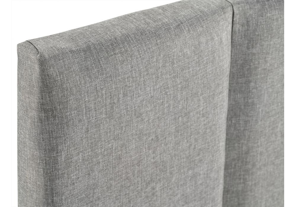 Кровать двуспальная Афродита-3 160 х 200 см с ПМ рогожка серая