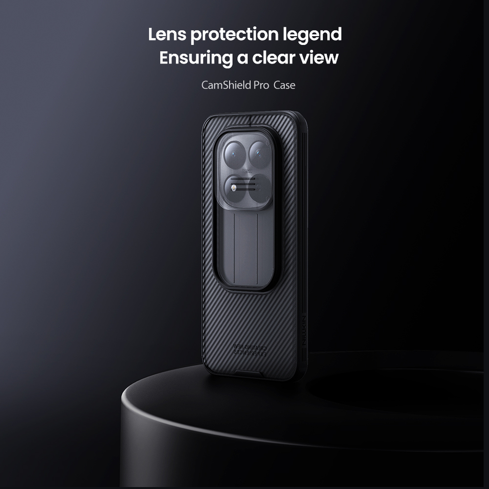 Чехол прозрачный тонированный от Nillkin для Xiaomi Redmi Note 15 Pro 5G, серия CamShield Pro (защитная сдвижная шторка для камеры)