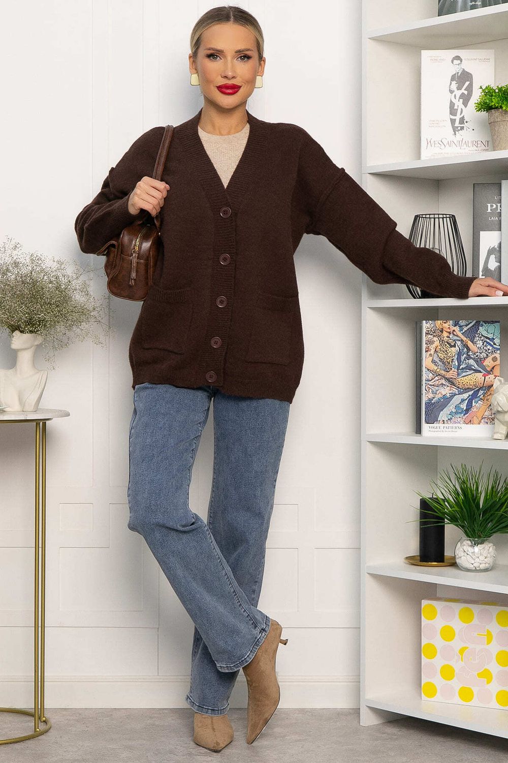 Кардиган Абелия (шоколад) Б14234-20М LT Collection