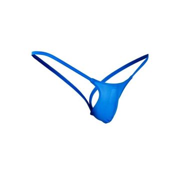 Мужские трусы стринги голубые Romeo Rossi RR1032-9