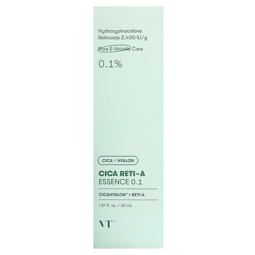 VT Cosmetics, Cica Reti-A Essence 0,1, 30 мл (1,01 жидк. унц.)