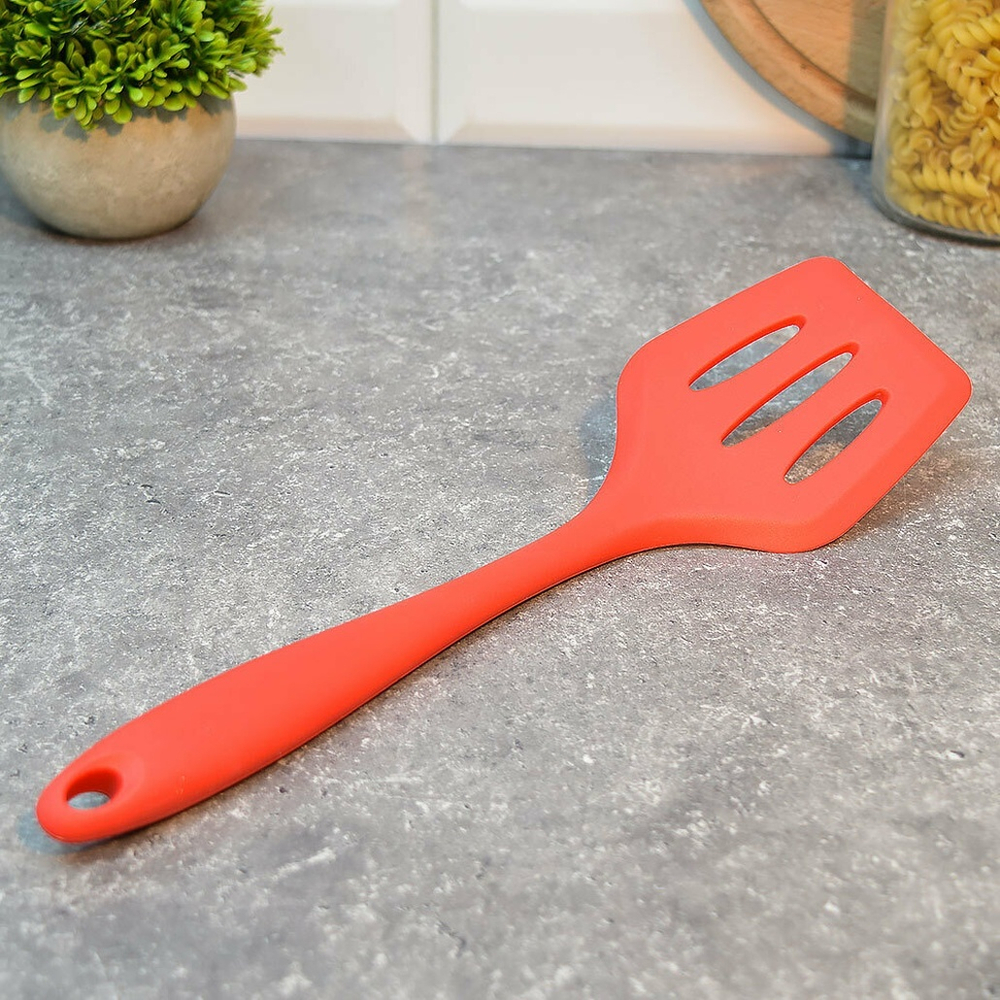 Лопатка кулинарная силиконовая армированная 29,5*8см