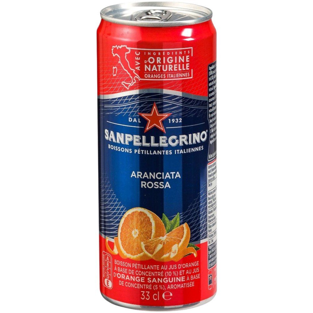 San Pellegrino Aranciata Rossa, in can 0,33 л.