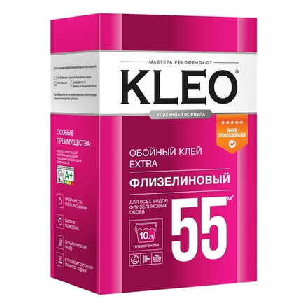 Клей для флизелиновых обоев Kleo Extra 55