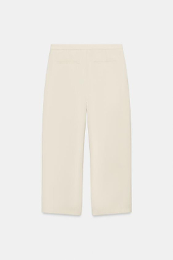 ZARA БРЮКИ С ЗАПАХОМ — ZW COLLECTION, СЛОНОВАЯ КОСТЬ