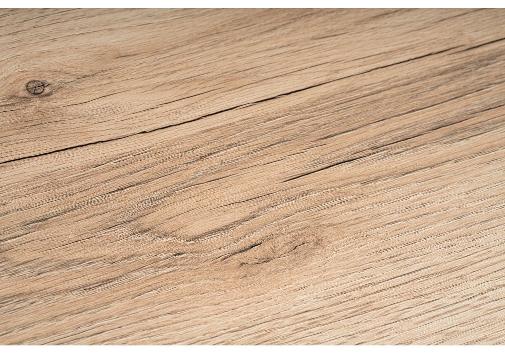 Стол Лота Лофт 120х74х75 25 мм дуб делано светлый / матовый черный