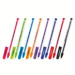 Набор шариковых ручек 8цв. Юнландия Star, 0,7мм, корпус ассорти