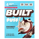 Built, Puff, протеиновые батончики, кокос, 4 шт. по 40 г (1,41 унции)