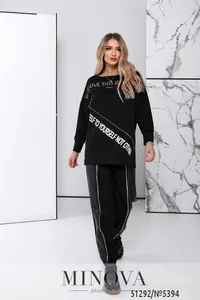 Костюм 5394-черный Minova