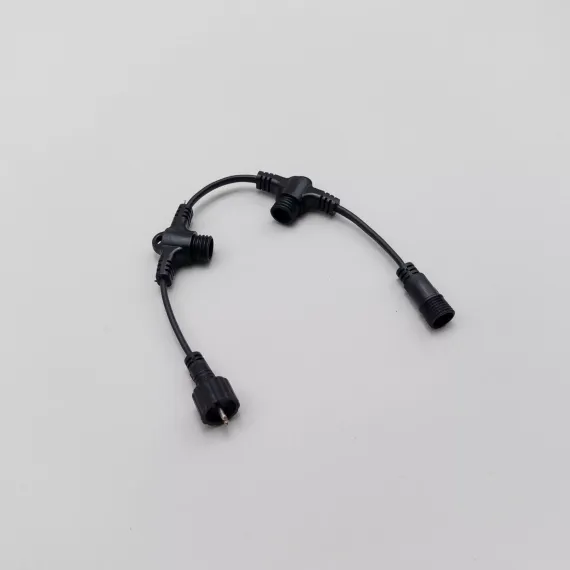 Разветвитель 3-х лучевой для нитей 24В. без возможности управления, провод черный ПВХ, IP65, LTC (PR13-ST)