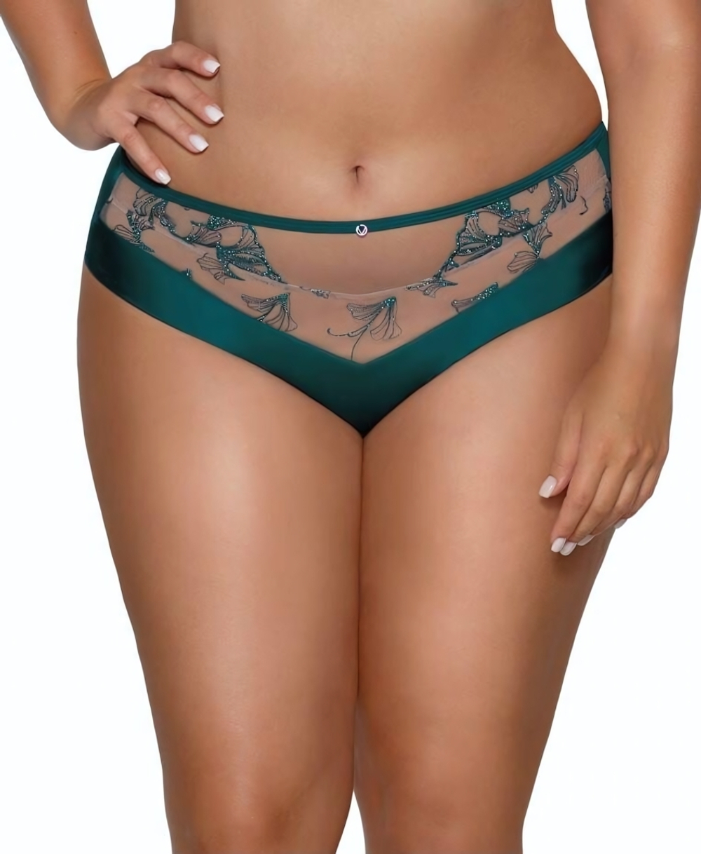 Трусики-бразилиана Rafia (Размер: XXL) (Цвет: изумрудный)