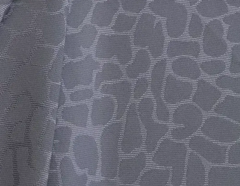 Ткань подкладочная Жаккард, шир. 145 см, 90(+/-5) гр/м2, вискоза 48%, п/э 52%, серый